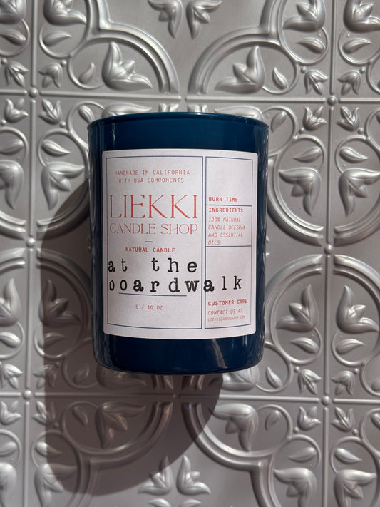 At The Boardwalk Beeswax Candle