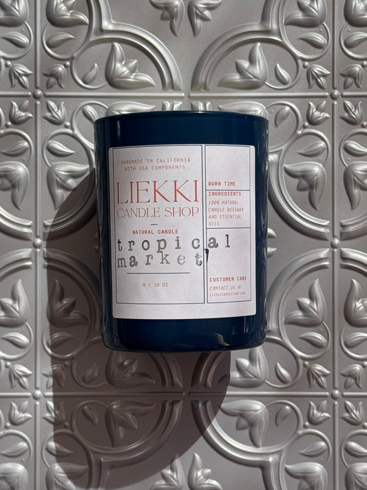 Tropical Market Beeswax Candle