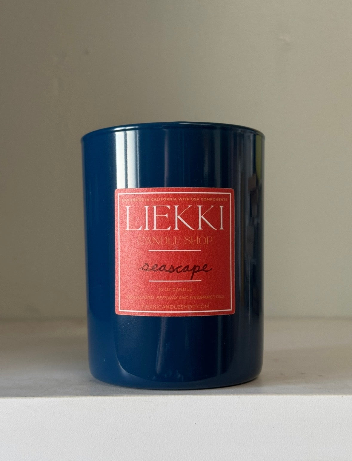 Seascape Beeswax Candle